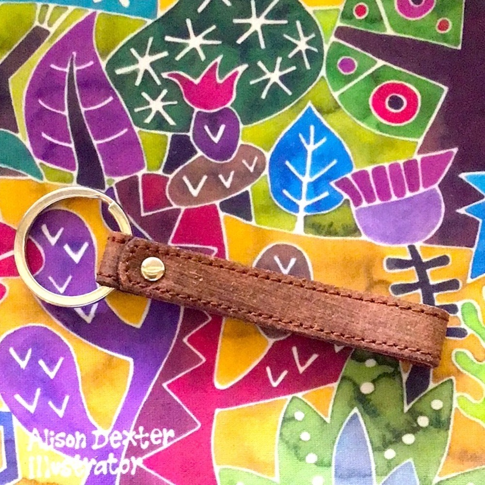 Most Wanted Leather Key Fob